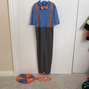 Blippi Blue and Orange Costume with Accessories